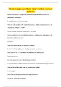 FCLE Exam Questions with Verified Correct&NewLine;Answers