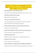 Florida Civic Literacy Examination &lpar;FCLE&rpar;&colon;&NewLine;High School Course & Test Details Questions&NewLine;with Verified Correct Answers