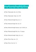 NASM CERTIFICATION EVALUATION&NewLine;2026 PRACTICE SOLUTION TESTED&period;