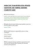 NASM CNC EXAM REVIEW 2026 UPDATED&NewLine;QUESTIONS AND VERIFIED ANSWERS&NewLine;COMPLETE GUIDE&NewLine;