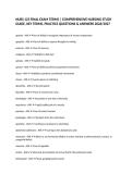 NURS 123 FINAL EXAM TERMS &vert; COMPREHENSIVE NURSING STUDY GUIDE&comma; KEY TERMS&comma; PRACTICE QUESTIONS & ANSWERS 2026&sol;2027&NewLine;&NewLine;