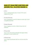 NASM CPT EXAM PREP QUESTIONS AND&NewLine;ANSWERS FULL SOLUTION GRADED A&plus;