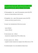 NASM TEST BANK 2026 FULLY SOLVED&NewLine;QUESTIONS GUARANTEED TO PASS