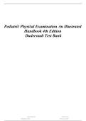 Test Bank for Pediatric Physical Examination 4th Edition by Duderstadt 2027&sol;2028