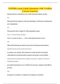 NAPSRx exam Guide Questions with Verified&NewLine;Correct Answers