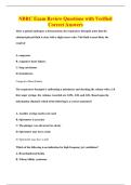 NBRC Exam Review Questions with Verified&NewLine;Correct Answers