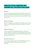 NASM CES ACTUAL QUESTIONS AND&NewLine;ANSWERS FULL SOLUTION STUDY GUIDE&NewLine;