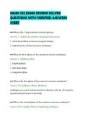 NASM CES EXAM REVIEW SOLVED&NewLine;QUESTIONS WITH VERIFIED ANSWERS&NewLine;SHEET&NewLine;