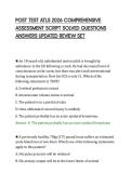 POST TEST ATLS 2026 COMPREHENSIVE&NewLine;ASSESSMENT SCRIPT SOLVED QUESTIONS&NewLine;ANSWERS UPDATED REVIEW SET