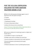 POST TEST ATLS 2026 CERTIFICATION&NewLine;EVALUATION TEST PAPER QUESTIONS&NewLine;SOLUTIONS GRADED A PLUS