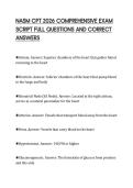 NASM CPT 2026 COMPREHENSIVE EXAM&NewLine;SCRIPT FULL QUESTIONS AND CORRECT&NewLine;ANSWERS&NewLine;
