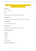 NSG-318 Final Exam Review Questions with&NewLine;Verified Correct Answers