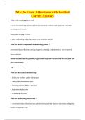 NU-136 Exam 3 Questions with Verified&NewLine;Correct Answers