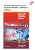 Test Bank for Lippincott Illustrated Reviews&colon; Pharmacology 8th Edition by Karen Whalen&vert; 9781496384133&vert; All Chapters 1-47&vert;Ace your exam on your first Attempt&excl;&excl;&excl;