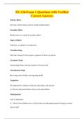 NU-136 Exam 1 Questions with Verified&NewLine;Correct Answers