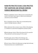 NASM PES PRACTICE EXAM 2 2026 PRACTICE&NewLine;TEST QUESTIONS AND DETAILED EXERCISE&NewLine;SCIENCE BREAKDOWN FULL REVIEW