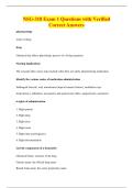 NSG-318 Exam 1 Questions with Verified&NewLine;Correct Answers