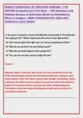 WONG'S ESSENTIALS OF PEDIATRIC NURSING&comma; 11TH &NewLine;EDITION Comprehensive Test Bank &mdash; 600 Questions with &NewLine;Detailed Answers & Rationales Based on Hockenberry&comma; &NewLine;Wilson & Rodgers &vert; ISBN&colon; 9780323624190 &vert; 2026&ndash;2027 &NewLine;Guidelines Latest Update  