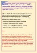 1 &NewLine;WONG'S ESSENTIALS OF PEDIATRIC NURSING&comma; 11TH &NewLine;EDITION Comprehensive Final Examination &mdash; 200 New &NewLine;Questions with Detailed Answers & Rationales Based on &NewLine;Hockenberry&comma; Wilson & Rodgers &vert; ISBN&colon; 9780323624190 &vert; &NewLine;2026&ndash;2027 Guidelines 