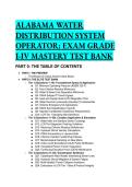 S-Tier Alabama Water Distribution System Operator Exam Test Bank &lpar;Grades I-IV&rpar; &vert; 2026&sol;2027 Edition