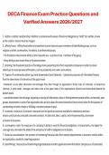 DECA Finance Exam Practice Questions and Verified Answers&comma; 2026&sol;2027 Exam Preparation Material