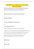 NUR 200 Exam 1 Questions with Verified&NewLine;Correct Answers