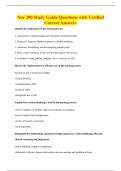 Nur 200 Study Guide Questions with Verified&NewLine;Correct Answers