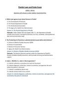 Florida Laws and Rules Exam &lpar;ADEX &sol; CDCA&rpar; Questions with Answers&vert; Latest Update&vert; Guaranteed Pass
