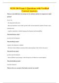 NUR 336 Exam 1 Questions with Verified&NewLine;Correct Answers