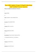 Nurs 6202 Adults 2 Exam 5 &lpar;Final&excl;&excl;&rpar; Questions&NewLine;with Verified Correct Answers