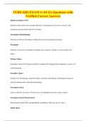 NURS 6202 EXAM 4 &lpar;10-12&rpar; Questions with&NewLine;Verified Correct Answers