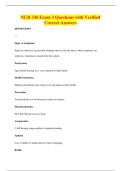 NUR 336 Exam 3 Questions with Verified&NewLine;Correct Answers