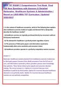 MHA 707 EXAM C Comprehensive Test Bank  Final &NewLine;180 New Questions with Answers & Detailed &NewLine;Rationales  Healthcare Systems & Administration &vert; &NewLine;Based on LSUS MHA 707 Curriculum &vert; Updated &NewLine;2026&sol;2027