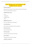 NUR 336 final exam ASU Questions with&NewLine;Verified Correct Answers