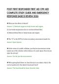 POST FIRST RESPONDER FIRST AID CPR AED&NewLine;COMPLETE STUDY GUIDE AND EMERGENCY&NewLine;RESPONSE BASICS REVIEW 2026