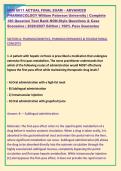 NUR 6011 ACTUAL FINAL EXAM &ndash; ADVANCED &NewLine;PHARMACOLOGY William Paterson University &vert; Complete &NewLine;180 Question Test Bank NGN-Style Questions & Case &NewLine;Scenarios &vert; 2026&sol;2027 Edition &vert; 100&percnt; Pass Guarantee  