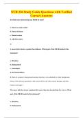 NUR 336 Study Guide Questions with Verified&NewLine;Correct Answers