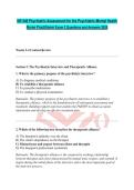 NR 548 Psychiatric Assessment for the Psychiatric-Mental Health Nurse Practitioner Exam 2 Questions and Answers 2026
