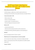 QASP Exam Study Guide Based on&NewLine;Competency Questions with Verified Correct&NewLine;Answers