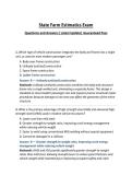 State Farm Estimatics Exam Questions and Answers&vert; Latest Update&vert; Guaranteed Pass