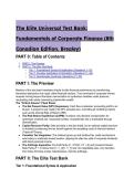 2026&sol;2027 The Elite Universal Test Bank&colon; Fundamentals of Corporate Finance &lpar;8th Canadian Edition&comma; Brealey&rpar; - Advanced Q&A with Expert Analysis