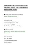 NATE EXAM CORE ESSENTIALS 121 EXAM&NewLine;PREPARATION PACK 2026 KEY CONCEPTS&NewLine;AND REVISION NOTES&NewLine;