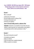 Exam 4&colon; NSG3280 &sol; NSG 3280 &lpar;Latest Update 2025 &sol; 2026 Update&rpar; Pathophysiology for Nurses I &vert; Review Questions and Answers &vert; Grade A &vert; 100&percnt; Correct &lpar;Verified Solutions&rpar; - Galen