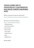 PORTAGE LEARNING NURS 231&NewLine;PATHOPHYSIOLOGY 2 EXAM PREPARATION&NewLine;PACK 2026 KEY CONCEPTS AND REVISION&NewLine;NOTES