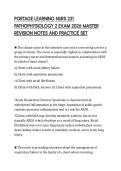 PORTAGE LEARNING NURS 231&NewLine;PATHOPHYSIOLOGY 2 EXAM 2026 MASTER&NewLine;REVISION NOTES AND PRACTICE SET
