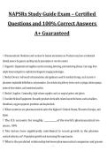 NAPSRx Study Guide Exam Questions and Correct Answers&comma; 2027&sol;2028 Exam Preparation Material