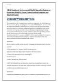 NEHA Registered Environmental Health Specialist&sol;Registered &NewLine;Sanitarian &lpar;REHS&sol;RS&rpar; Exam &vert; Latest Verified Questions and &NewLine;Detailed Answers 