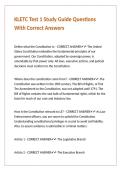 KLETC Test 1 Study Guide Questions With Correct Answers