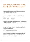 D393 History of Healthcare in America Exam Questions With Correct Answers