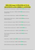 BMS 302 Exam 3 UPDATED ACTUAL &NewLine;QUESTIONS AND CORRECT ANSWERS